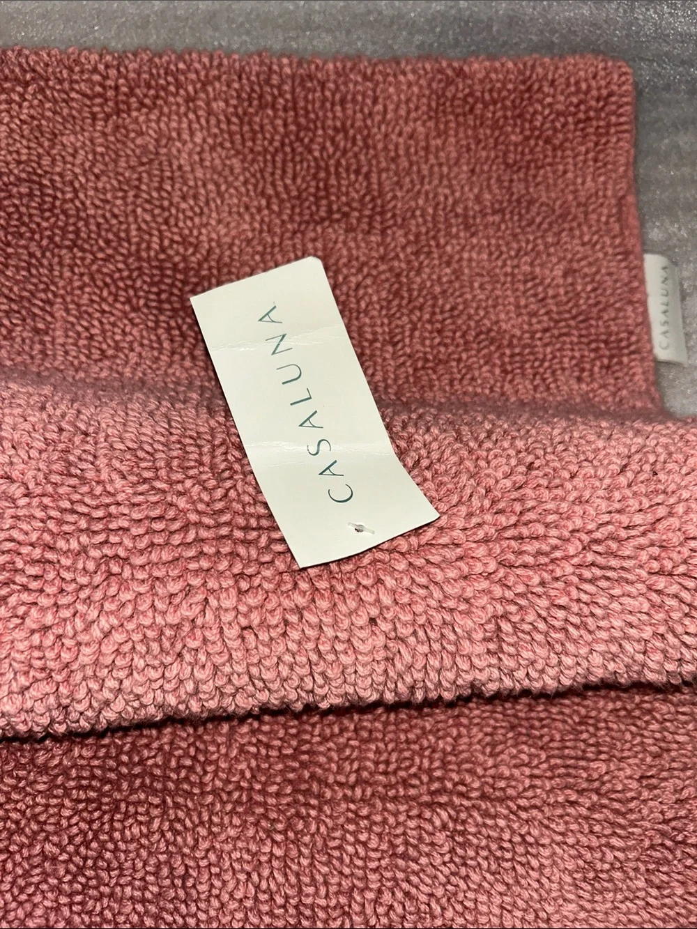 Casaluna All Loop 24” x 60” Rose. 100% Cotton Bath Rug